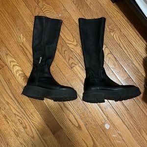 zara platform combat boots